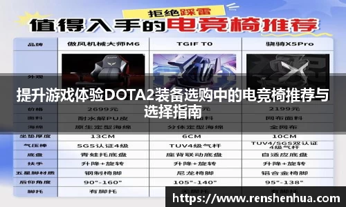 提升游戏体验DOTA2装备选购中的电竞椅推荐与选择指南